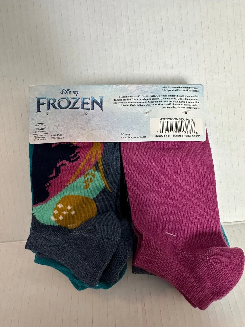 Disney Frozen Kids No- show socks 10pk  size 10-4